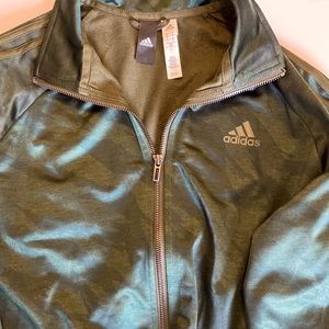 Adidas jacket green camo